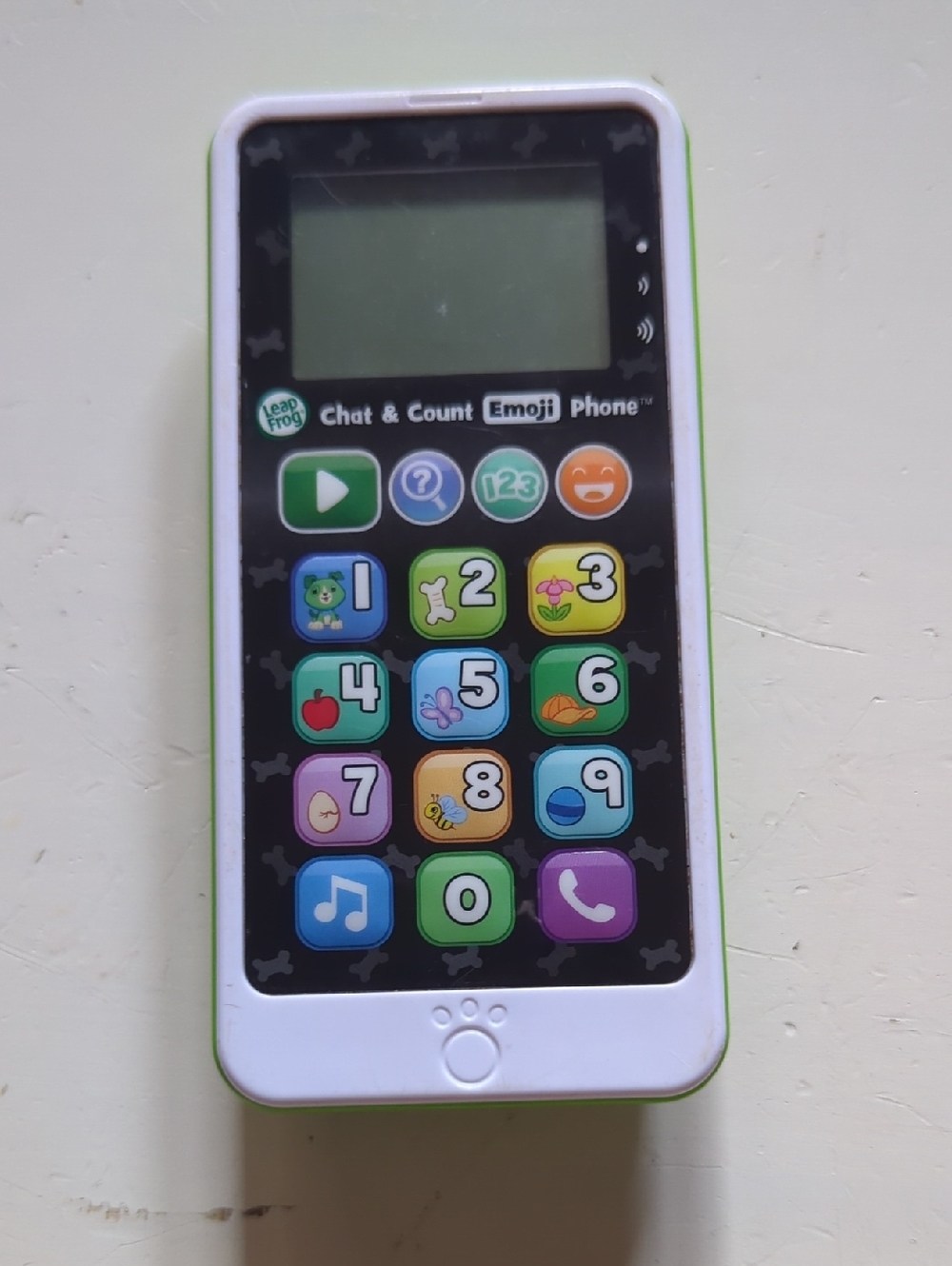 Leapfrog Chat & Count Emoji Phone - White & Green